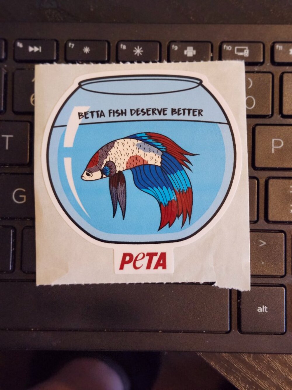 PETA sticker